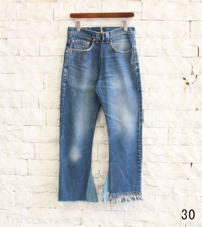 画像19: 20%OFF！フリンジフレアデニムパンツ（ブルー）　circa make fringe denim pants《セール商品につき返品不可》