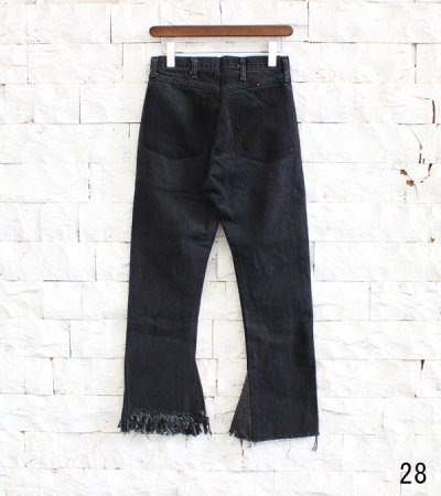 画像17: 20%OFF！フリンジフレアデニムパンツ（ブラック）　circa make fringe denim pants《セール商品につき返品不可》