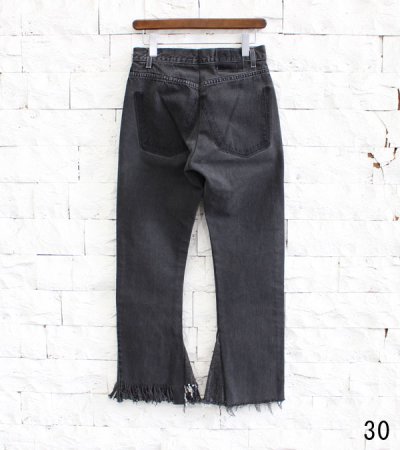 画像19: 20%OFF！フリンジフレアデニムパンツ（ブラック）　circa make fringe denim pants《セール商品につき返品不可》