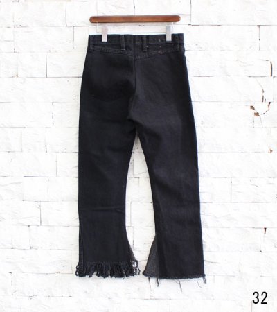 画像21: 20%OFF！フリンジフレアデニムパンツ（ブラック）　circa make fringe denim pants《セール商品につき返品不可》
