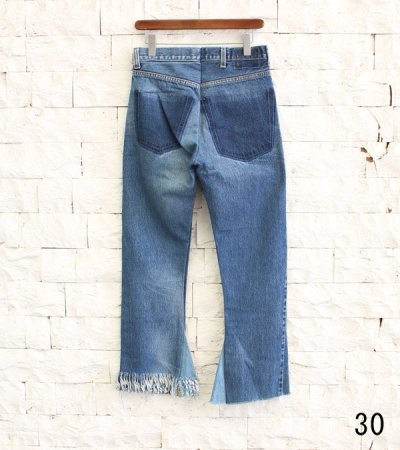 画像20: 20%OFF！フリンジフレアデニムパンツ（ブルー）　circa make fringe denim pants《セール商品につき返品不可》