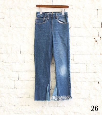 画像15: 20%OFF！フリンジフレアデニムパンツ（ブルー）　circa make fringe denim pants《セール商品につき返品不可》