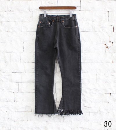 画像18: 20%OFF！フリンジフレアデニムパンツ（ブラック）　circa make fringe denim pants《セール商品につき返品不可》