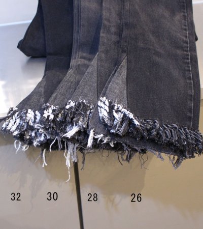 画像10: 20%OFF！フリンジフレアデニムパンツ（ブラック）　circa make fringe denim pants《セール商品につき返品不可》