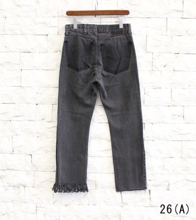画像13: 20%OFF！フリンジスリムデニムパンツ(ブラック)　fringe slim denim pants《セール商品につき返品不可》