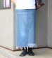 画像2: ロングデニムスカート(length90)　circa make long denim skirt (2)