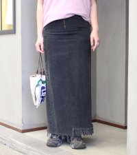 30%OFF！ロングデニムスカート(length100)　circa make long denim skirt《セール商品につき返品不可》