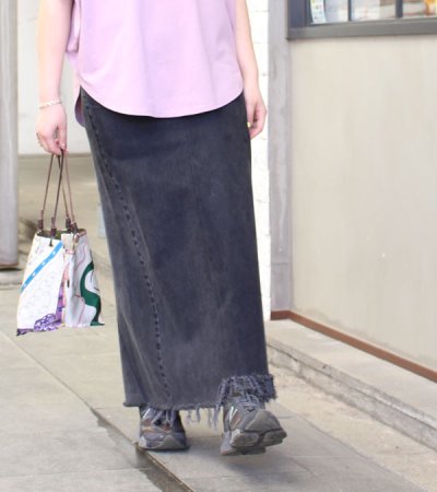 画像6: 20%OFF!ロングデニムスカート(length100) circa make long denim skirt《セール商品につき返品不可》