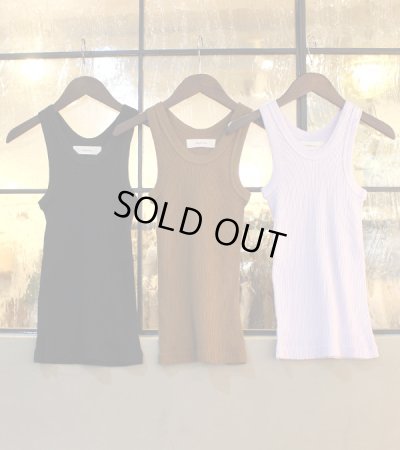 画像1: シームレスリブタンクトップ　Seamless Rib Tanktop