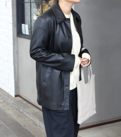 画像6: 30%OFF！エコレザーステンカラージャケット　Ecoleather Soutiencollar Jacket《セール商品につき返品不可》