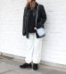 画像2: 20%OFF！エコレザーステンカラージャケット　Ecoleather Soutiencollar Jacket《セール商品につき返品不可》 (2)