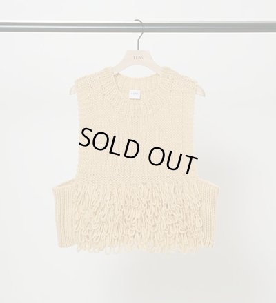 画像1: ループハンドニットベスト　LOOP HAND KNIT VEST