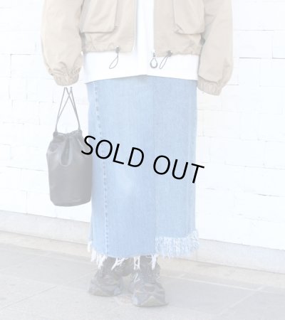 画像1: 20%OFF！ロングデニムスカート(length90)　circa make long denim skirt《セール商品につき返品不可》