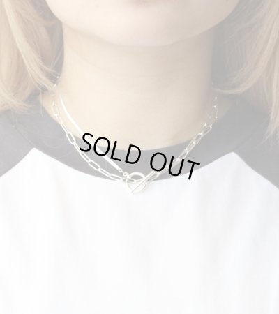 画像1: ミックスチェーンネックレス　Mixchain Long Necklace