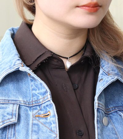 画像18: シルクコード×パールネックレス　Silkcord x Pearl Necklace