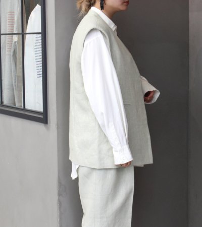 画像4: 20%OFF！リネンオーバーベスト　Linen Over Vest《セール商品につき返品不可》