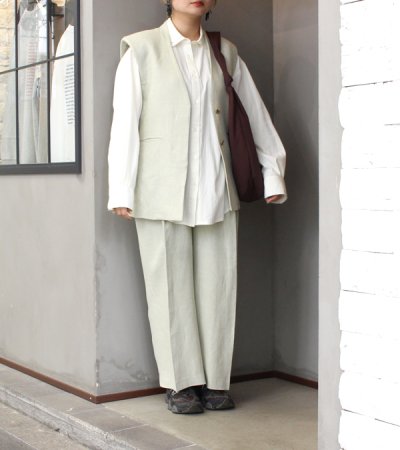 画像3: 20%OFF！リネンオーバーベスト　Linen Over Vest《セール商品につき返品不可》