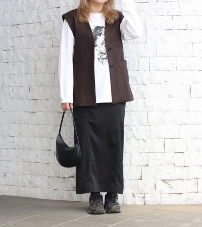 画像2: サテンペンシルスカート　Satin Pencil Skirt