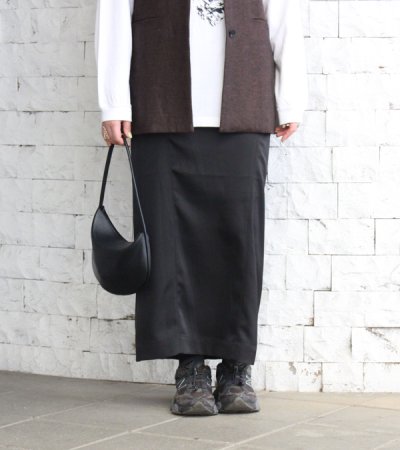 画像1: サテンペンシルスカート　Satin Pencil Skirt