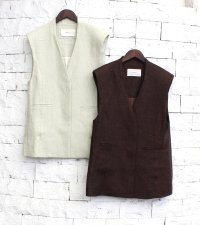 リネンオーバーベスト　Linen Over Vest