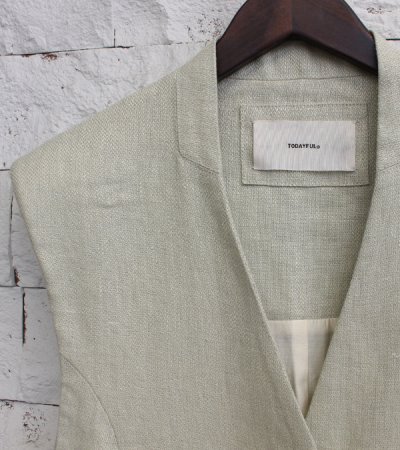 画像20: 20%OFF！リネンオーバーベスト　Linen Over Vest《セール商品につき返品不可》