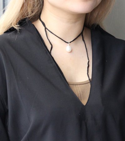 画像10: シルクコード×パールネックレス　Silkcord x Pearl Necklace