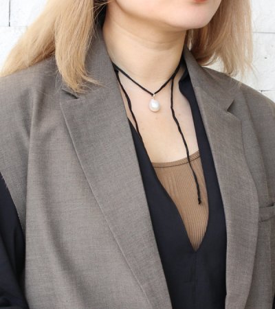 画像11: シルクコード×パールネックレス　Silkcord x Pearl Necklace