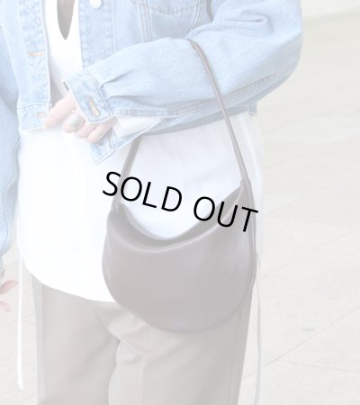 画像2: レザーラウンドバッグ　Leather Round Bag