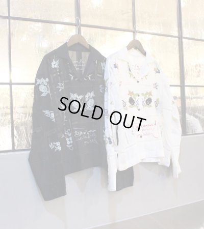 画像1: エンブロイダリーパッチワークシャツ　Embroidery Patchwork Shirts