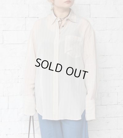 画像1: ストライプシルキーシャツ　Stripe Silky Shirts