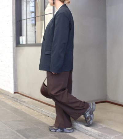 画像11: 20%OFF！カラーレスコットンサテンジャケット　Collarless Cottonsatin Jacket《セール商品につき返品不可》