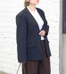 画像9: カラーレスコットンサテンジャケット　Collarless Cottonsatin Jacket