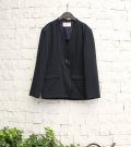 カラーレスコットンサテンジャケット　Collarless Cottonsatin Jacket