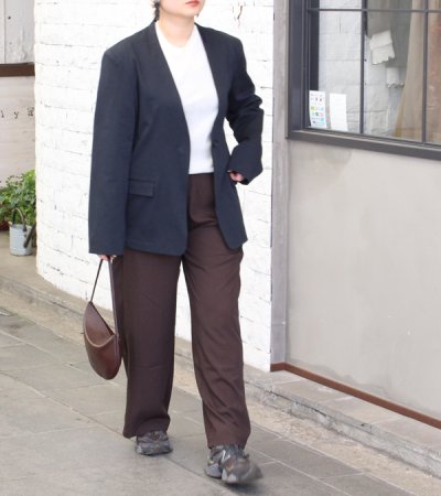 画像10: 20%OFF！カラーレスコットンサテンジャケット　Collarless Cottonsatin Jacket《セール商品につき返品不可》