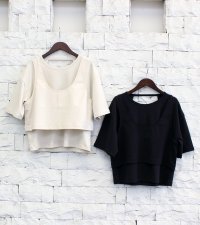 レイヤードカットティーシャツ　Layered Cut T-shirts