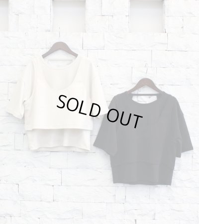 画像1: レイヤードカットティーシャツ Layered Cut T-shirts