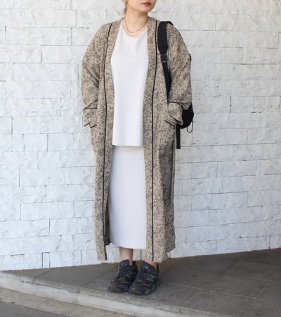 画像2: ジャガードパイピングガウン　Jacquard Piping Gown