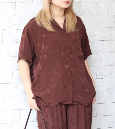画像1: スワロウサテンシャツ　Swallow Satin Shirts