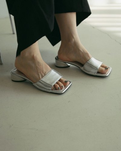 画像10: スクエアエコレザーサンダル　Square Ecoleather Sandals