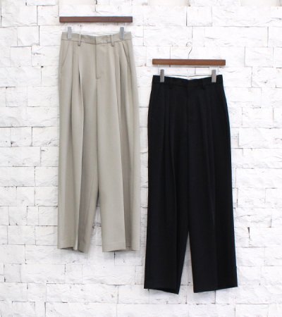 画像1: タックワイドトラウザーズ　Tuck Wide Trousers