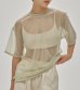 画像2: ハーフスリーブシアーティーシャツ　Halfsleeve Sheer T-shirts (2)
