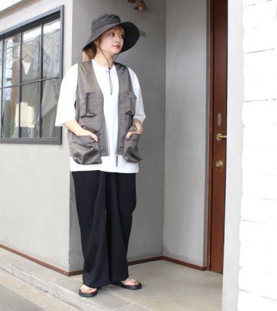 画像2: サテンポケットベスト　Satin Pocket Vest