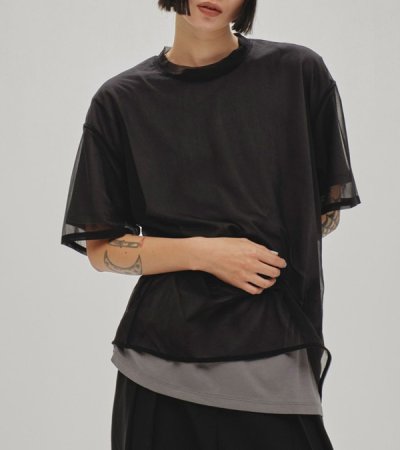 画像4: 20%OFF！ハーフスリーブシアーティーシャツ　Halfsleeve Sheer T-shirts《セール商品につき返品不可》