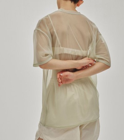 画像3: 20%OFF！ハーフスリーブシアーティーシャツ　Halfsleeve Sheer T-shirts《セール商品につき返品不可》