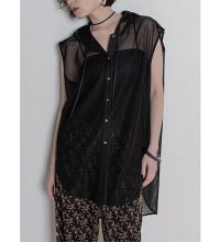 メッシュフーディチュニックSH
