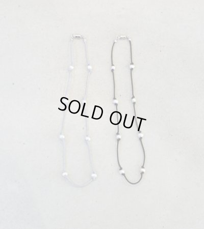 画像1: コードパールチョーカー　Cord Pearl Choker