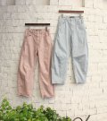 ダスティーダイデニムバレルレグパンツ
