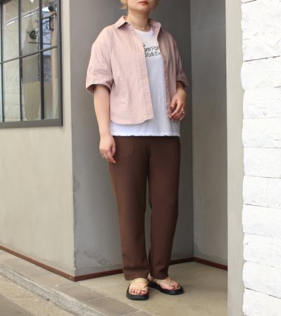 画像8: ストレッチドビーテーパードギャザーパンツ