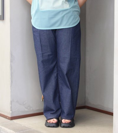 画像12:  タックワイドデニムパンツ