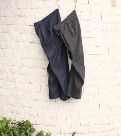 画像22:  タックワイドデニムパンツ